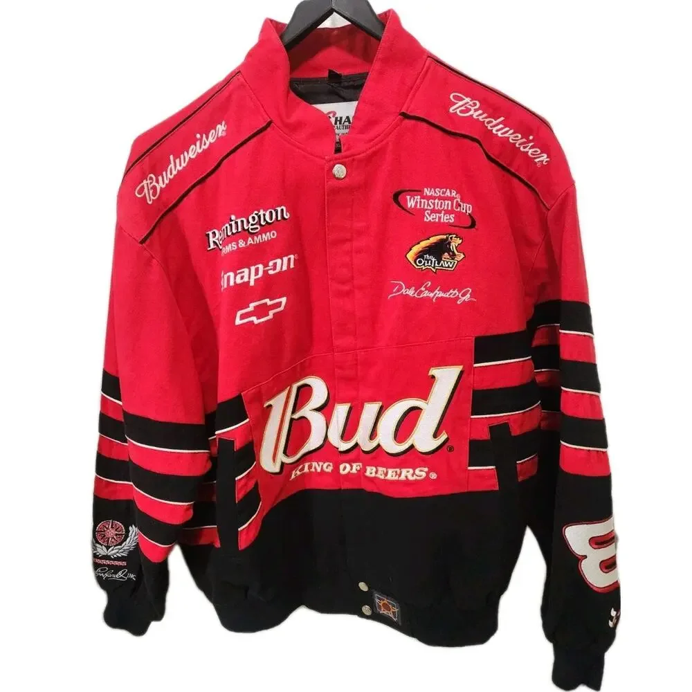 Dale Earnhardt Jr. #8 Budweiser Chase Authentics Racing Jacket Size XL